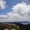 山頂の大岩
