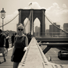A girl on the bridge 