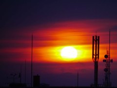 夕日