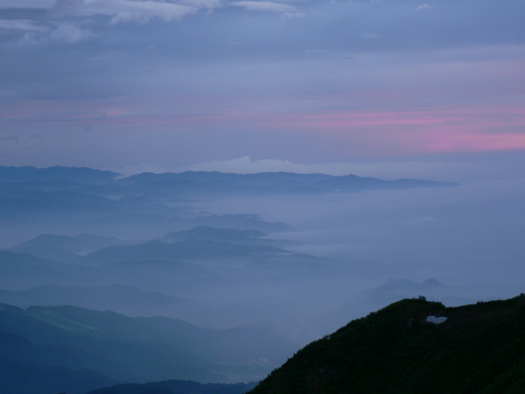 　淡い夕暮れ