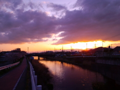 帰りたくない夕焼け