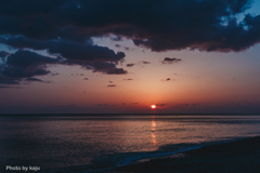 久米島の夕焼け