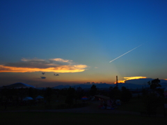 ある日の夕空
