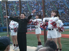 神宮球場・早稲田応援席