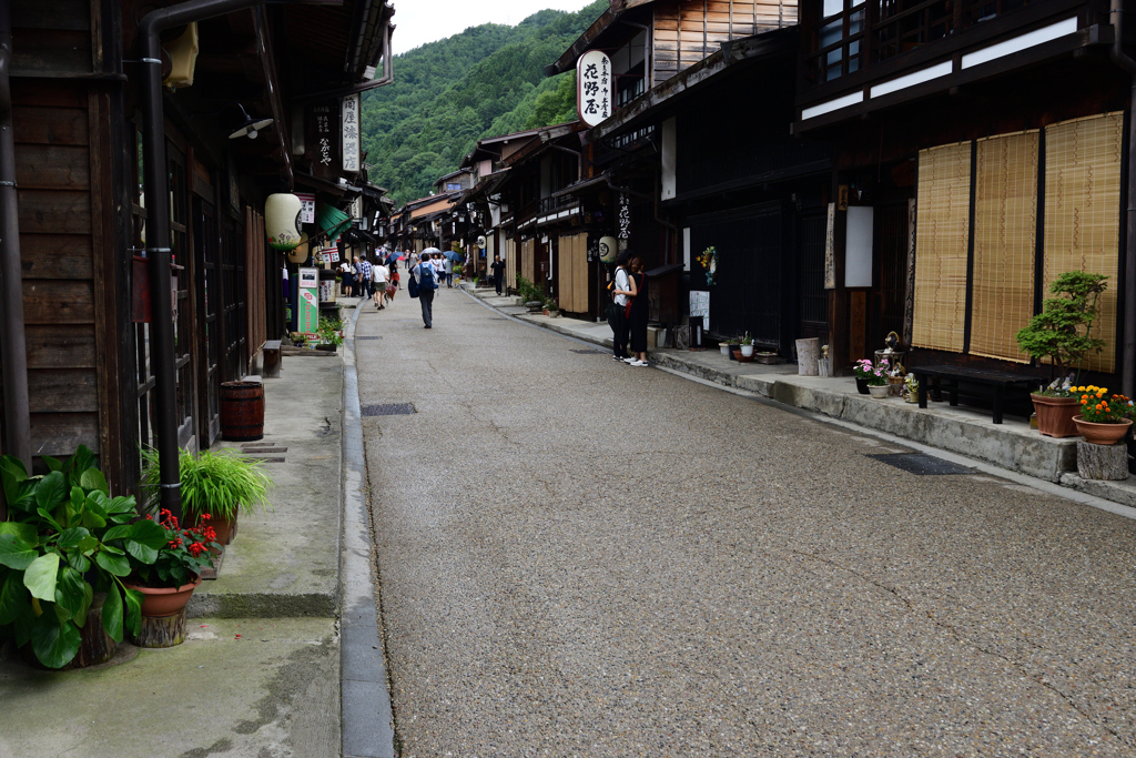 雨降りの奈良井宿１