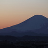 A Silhouette of Mt. Fuji
