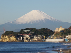 七里ヶ浜からの富士