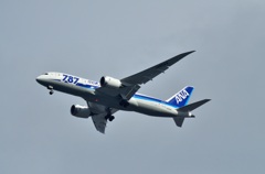 Boeing 787 Dreamliner　都島上空
