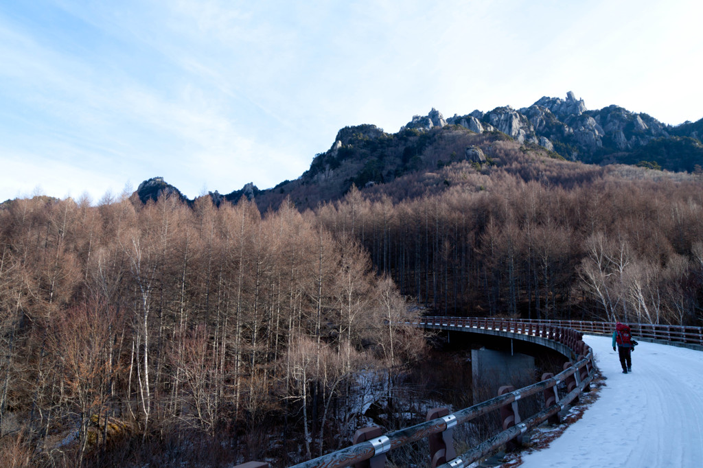 冬の瑞牆山