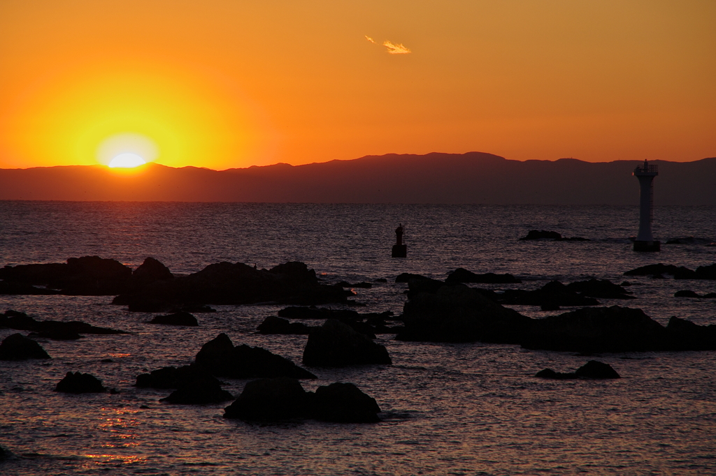 森戸の夕日