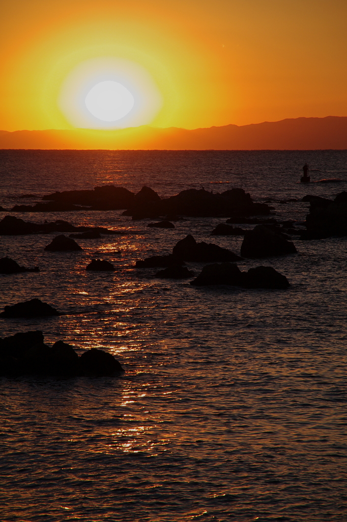 森戸の夕日