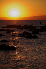 森戸の夕日
