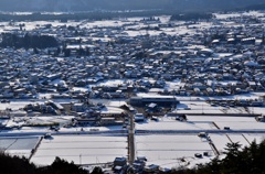 雪化粧の町