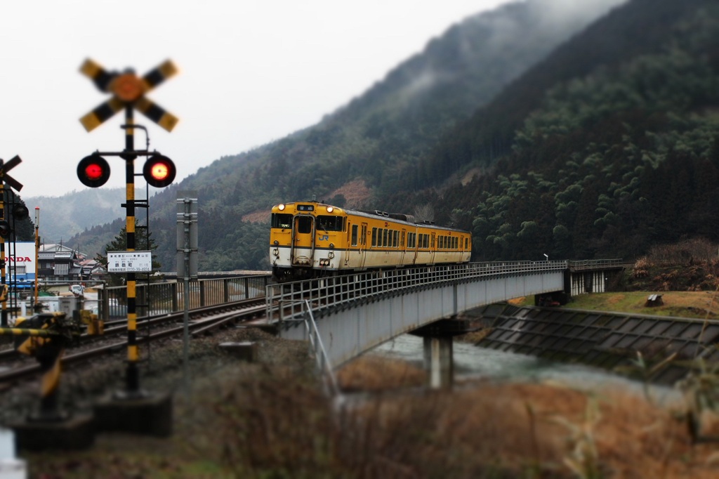 津和野鉄橋にて