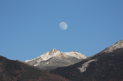月と権現岳
