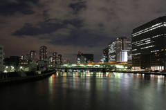 清洲橋から見た夜景