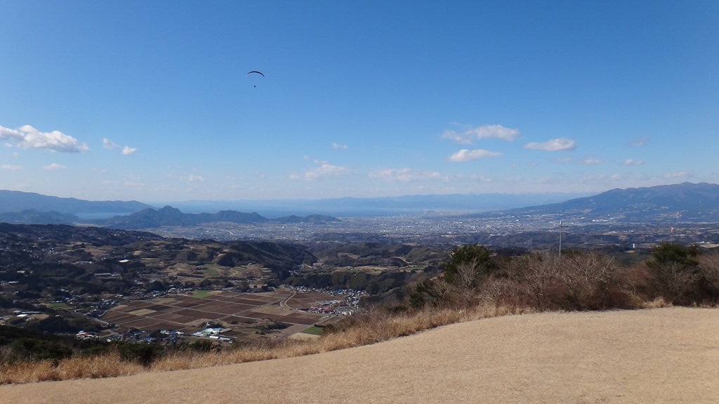 2011年2月18日　丹那　テイクオフから駿河湾方面