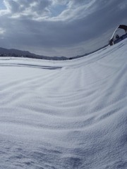 雪原　ぐにゃり