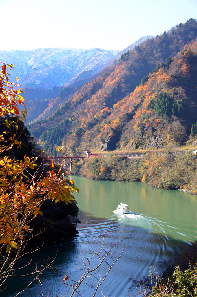 庄川峡　秋から冬へ