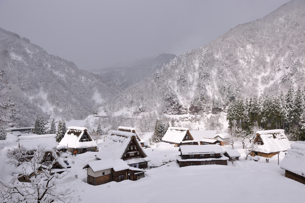 五箇山　一時の晴れ間
