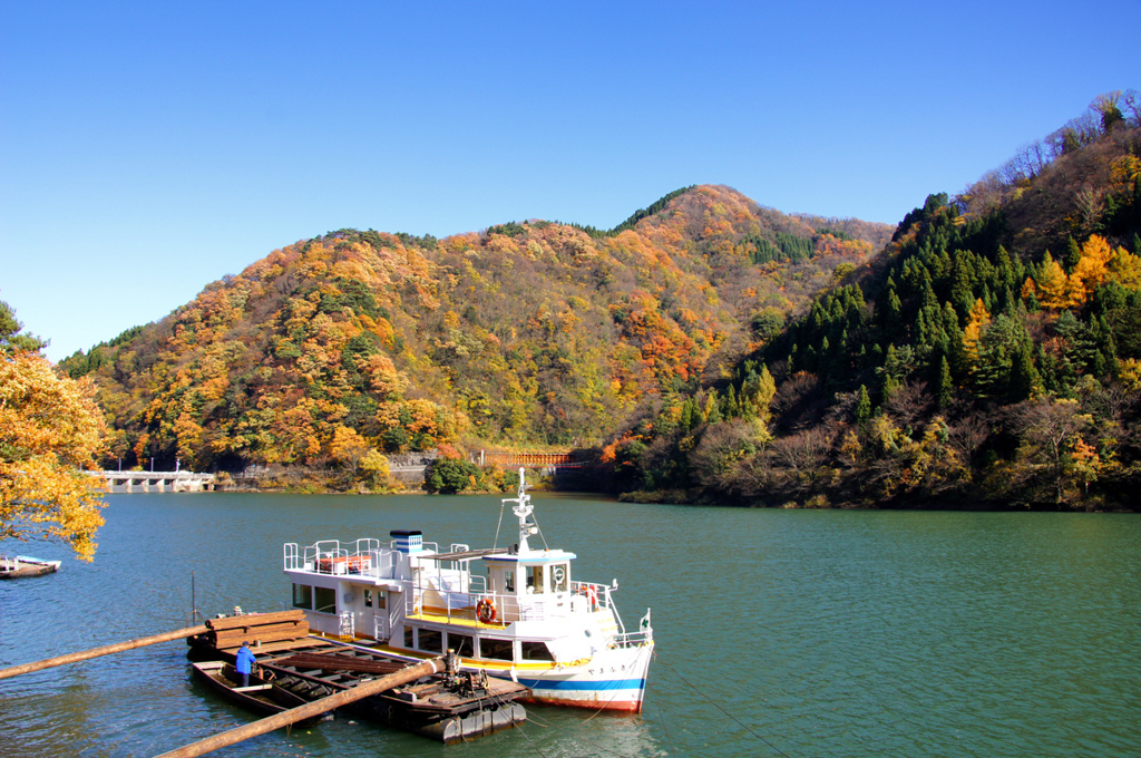 庄川峡　秋爽快♪