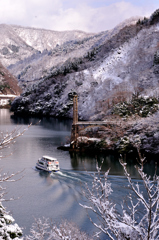 庄川峡　旧利賀大橋遺構