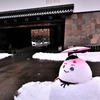 石川門と雪だるま♪