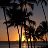 Sunset view at Waikiki Beach