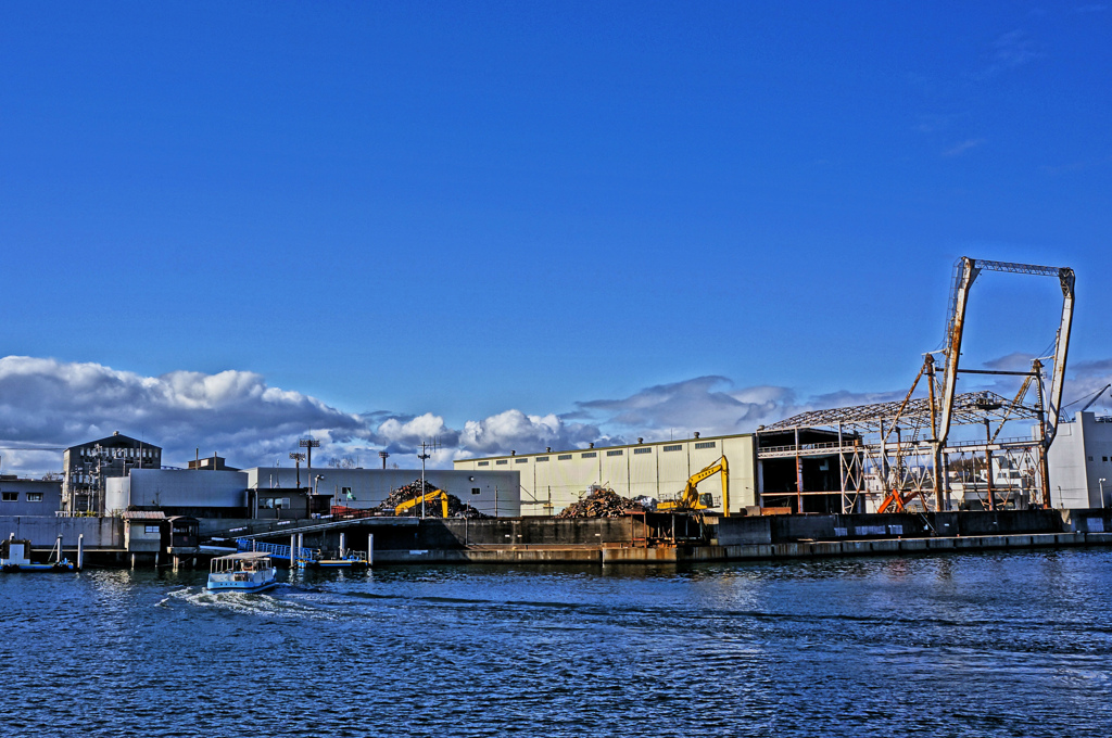 大阪、渡し舟の風景～NO.2　落合下渡