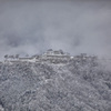 雪中、竹田城