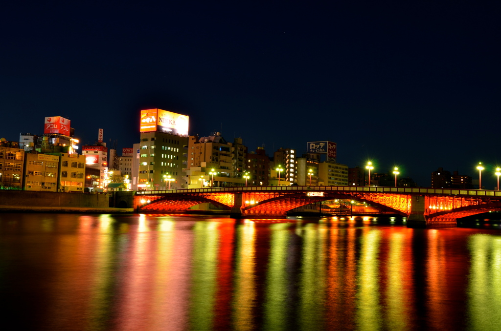 ライトアップ 吾妻橋