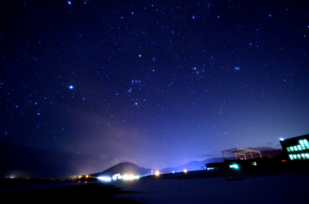 星空～砂浜にて