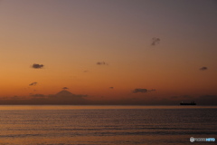 富嶽よ永遠に～令和初の元日夕景