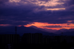 冬の夕焼け