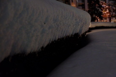 雪がやんで