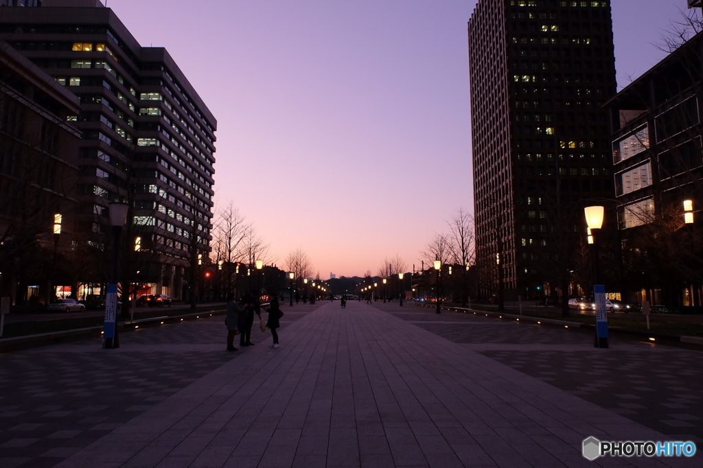 温かな夕焼け