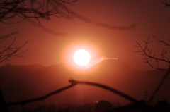 富嶽よ永遠に～真っ赤な夕陽と