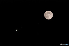 満月と木星