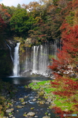 紅葉と白糸の滝