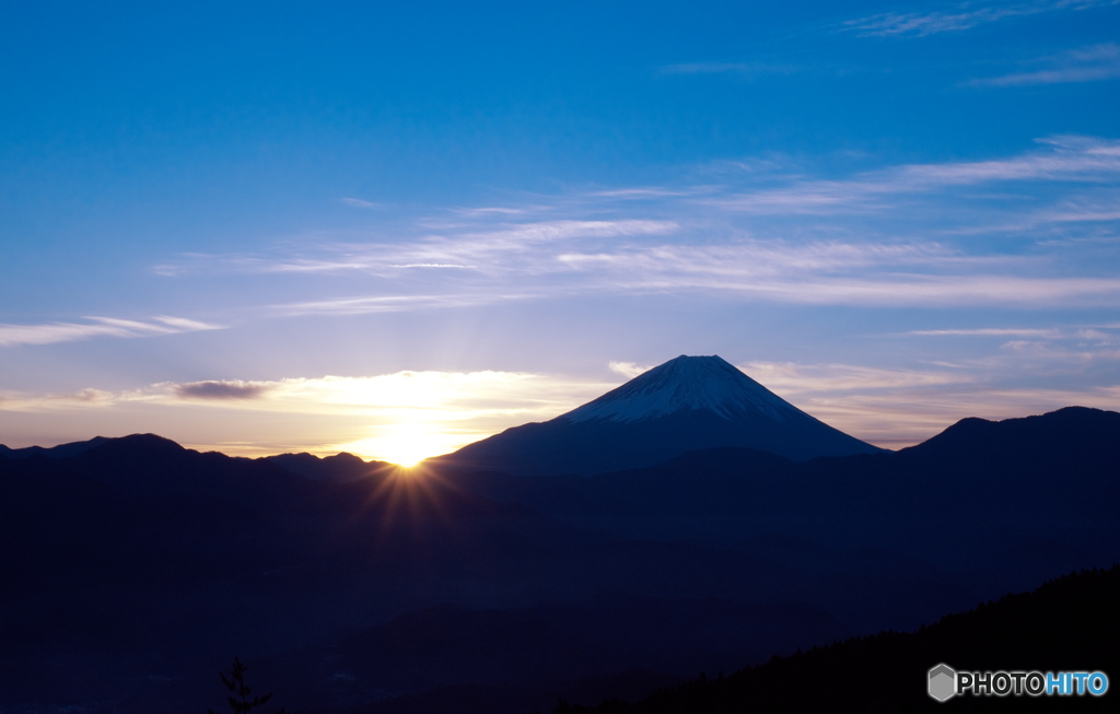 富嶽よ永遠に～初冬の日の出