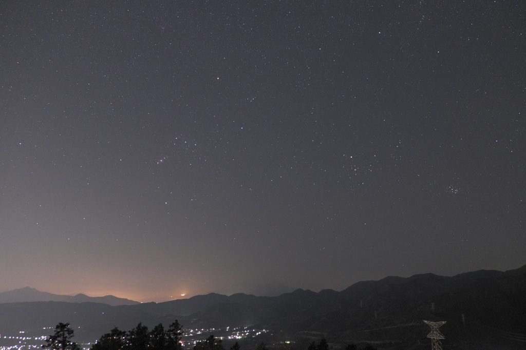 寒中の星景 ～オリオン