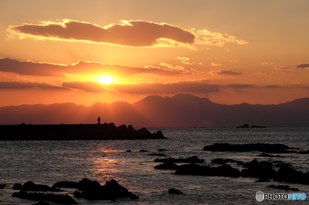 秋の夕景～真名瀬