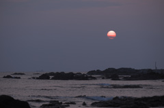 梅雨明け直前の夕陽