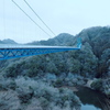 ダム湖と大吊橋