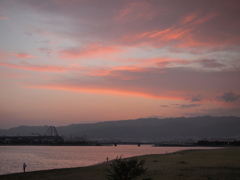 浜甲子園夕景