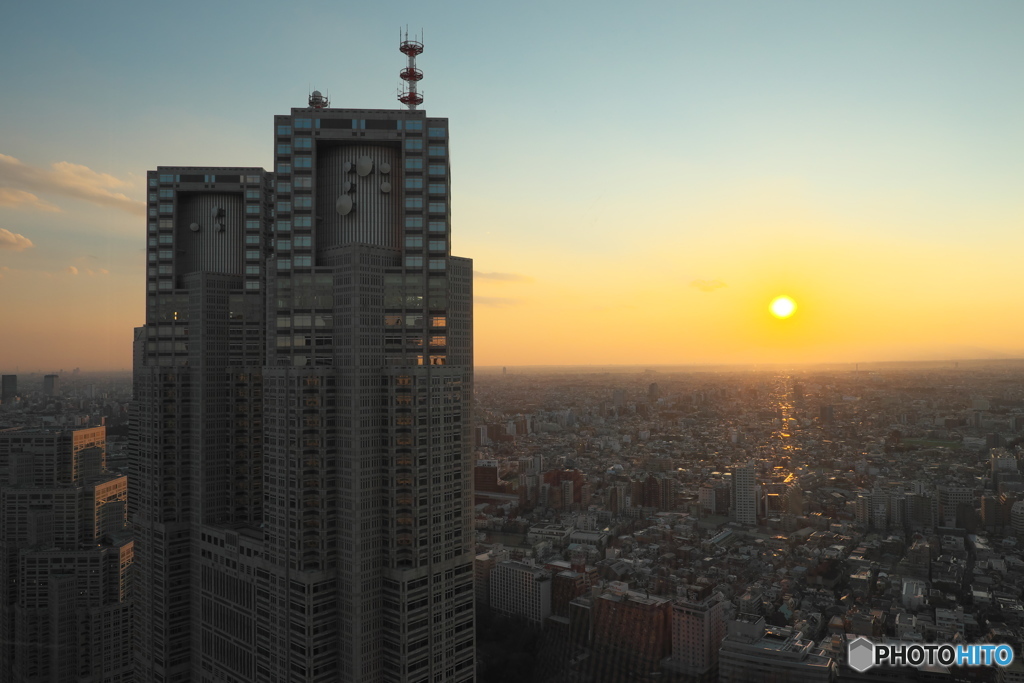 東京の夕景