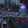 雨の渋谷スクランブル
