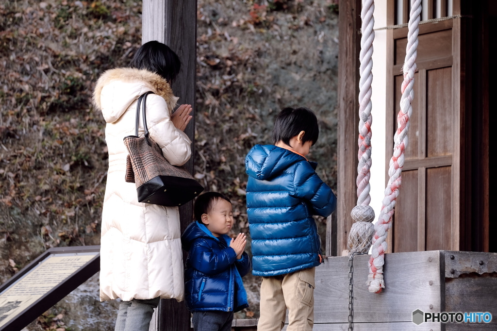 孫と初詣