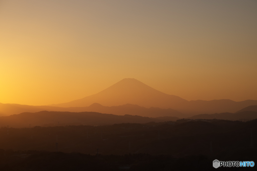 富嶽よ永遠に～オレンジシルエット