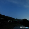 水田と北極星